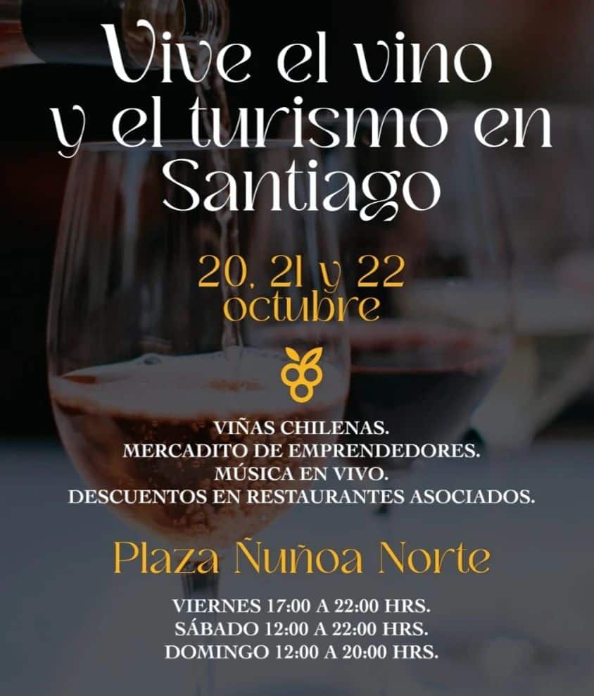 🍷🍷Feria del Vino Plaza Ñuñoa🍷🍷
Al fin!!! Luego de un par de suspensiones por el clima en Septiembre 🌧, llega la Feria del Vino a Plaza Ñuñoa.
Ven a disfrutar todo este fin de semana de las mejores viñas nacionales 🍷🍾, mercadito de emprendedores, música en vivo 🎸🥁 y mucho más!!!
Que mejor panorama para este fin de semana, y por supuesto, ven a disfrutar y llevarte las salsas picantes más ricas de Chile 😋🌶🌶🌶.
Te esperamos desde este viernes 20 y hasta el domingo 22 en Plaza Ñuñoa Norte.
No te lo pierdas!!!
Tus Cochinotes te están esperando 🌶🌱🔥
#elcochinote #elcochinotesalsa #salsaspicantes #picante #plazañuñoa